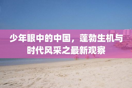 少年眼中的中国，蓬勃生机与时代风采之最新观察