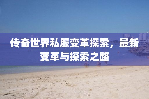 传奇世界私服变革探索，最新变革与探索之路