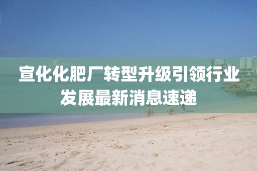 宣化化肥厂转型升级引领行业发展最新消息速递