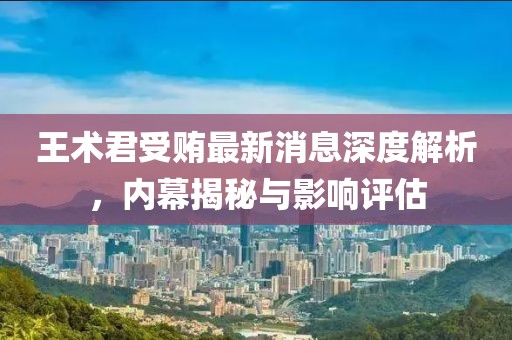 王术君受贿最新消息深度解析，内幕揭秘与影响评估