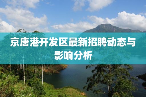 京唐港开发区最新招聘动态与影响分析