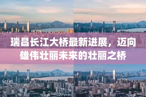 瑞昌长江大桥最新进展，迈向雄伟壮丽未来的壮丽之桥