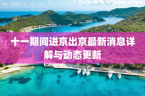 十一期间进京出京最新消息详解与动态更新