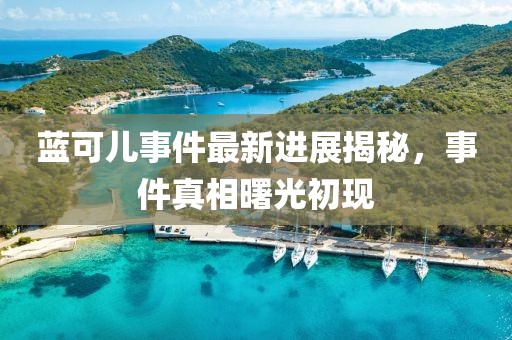 蓝可儿事件最新进展揭秘，事件真相曙光初现