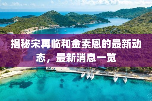 揭秘宋再临和金素恩的最新动态，最新消息一览