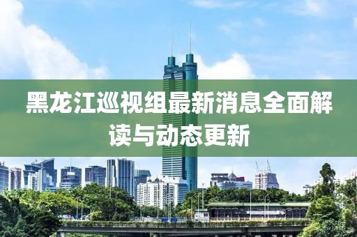 黑龙江巡视组最新消息全面解读与动态更新