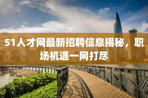 51人才网最新招聘信息揭秘，职场机遇一网打尽