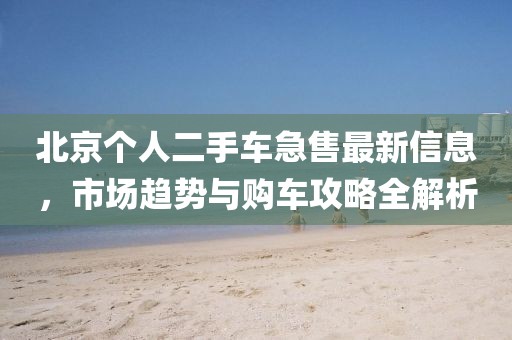 北京个人二手车急售最新信息，市场趋势与购车攻略全解析