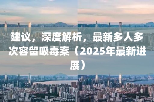 建议，深度解析，最新多人多次容留吸毒案（2025年最新进展）