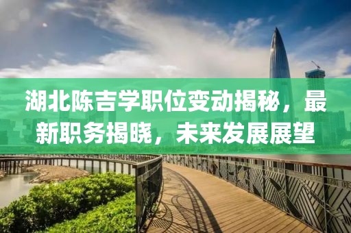 湖北陈吉学职位变动揭秘，最新职务揭晓，未来发展展望