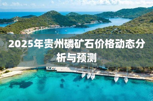 2025年贵州磷矿石价格动态分析与预测