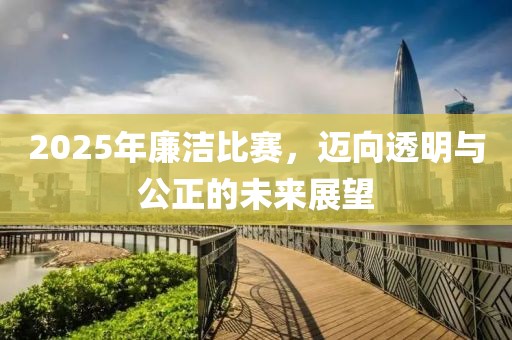 2025年廉洁比赛，迈向透明与公正的未来展望