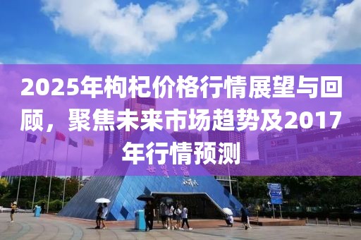 2025年枸杞价格行情展望与回顾，聚焦未来市场趋势及2017年行情预测