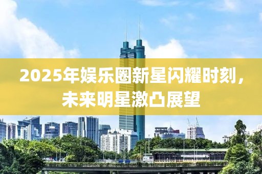 2025年娱乐圈新星闪耀时刻，未来明星激凸展望