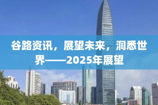 谷路资讯，展望未来，洞悉世界——2025年展望