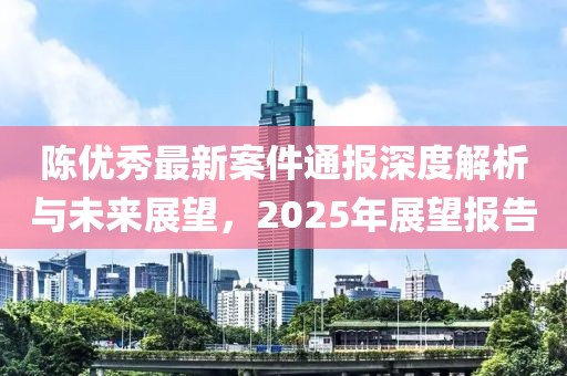 陈优秀最新案件通报深度解析与未来展望，2025年展望报告