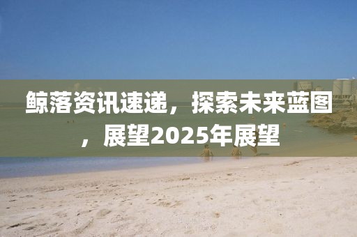 鲸落资讯速递，探索未来蓝图，展望2025年展望