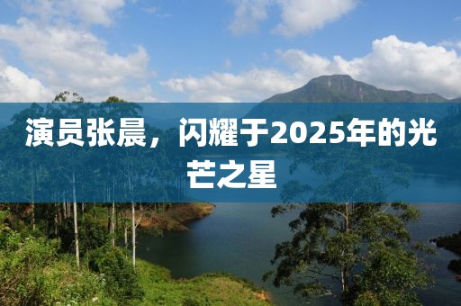 演员张晨，闪耀于2025年的光芒之星