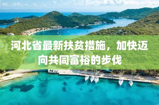 河北省最新扶贫措施，加快迈向共同富裕的步伐