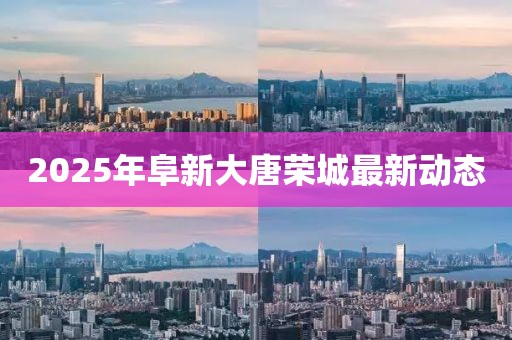 2025年阜新大唐荣城最新动态