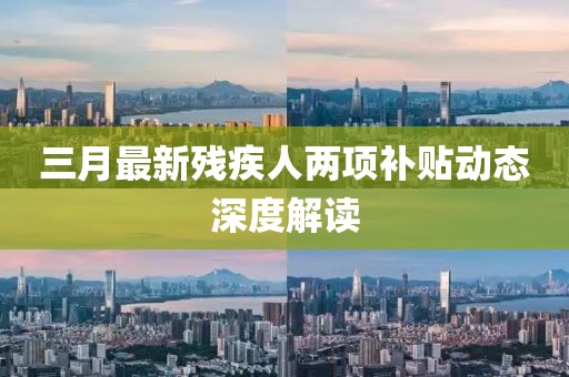 三月最新残疾人两项补贴动态深度解读
