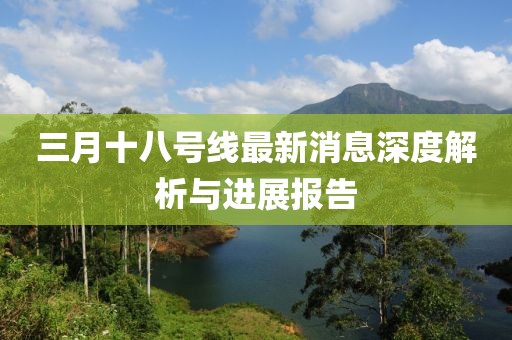 三月十八号线最新消息深度解析与进展报告