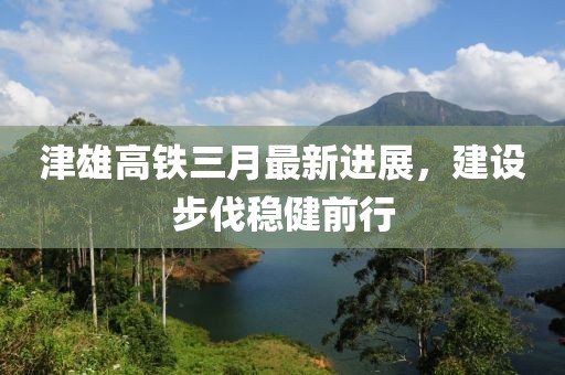 津雄高铁三月最新进展，建设步伐稳健前行