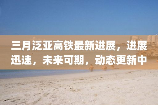 三月泛亚高铁最新进展，进展迅速，未来可期，动态更新中