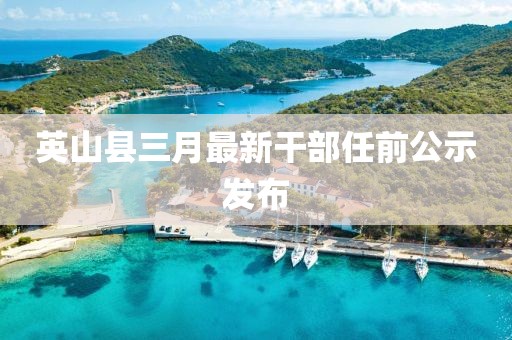 英山县三月最新干部任前公示发布