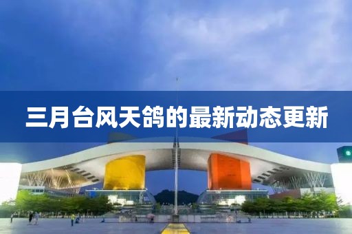 三月台风天鸽的最新动态更新