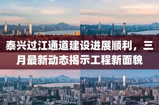 泰兴过江通道建设进展顺利，三月最新动态揭示工程新面貌