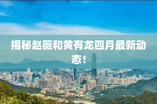 揭秘赵薇和黄有龙四月最新动态！