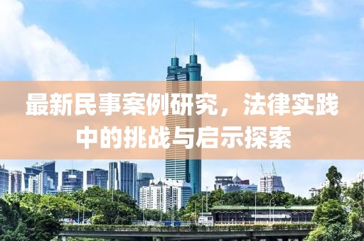 最新民事案例研究，法律实践中的挑战与启示探索