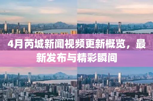 4月芮城新闻视频更新概览，最新发布与精彩瞬间