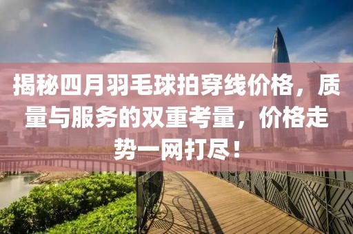 揭秘四月羽毛球拍穿线价格，质量与服务的双重考量，价格走势一网打尽！