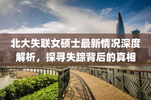 北大失联女硕士最新情况深度解析，探寻失踪背后的真相