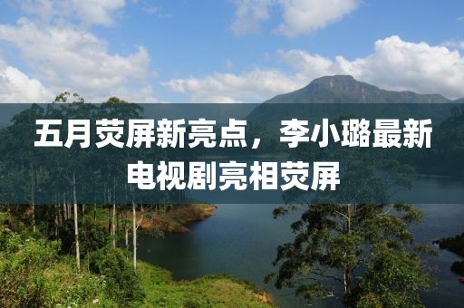 五月荧屏新亮点，李小璐最新电视剧亮相荧屏