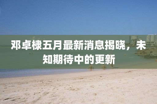 邓卓棣五月最新消息揭晓，未知期待中的更新