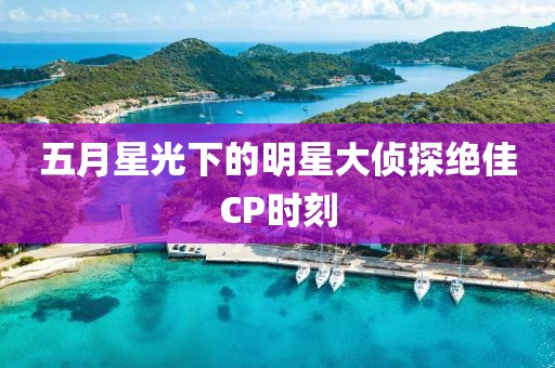 五月星光下的明星大侦探绝佳CP时刻