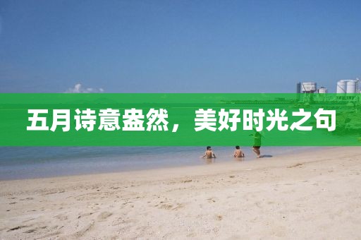 五月诗意盎然，美好时光之句