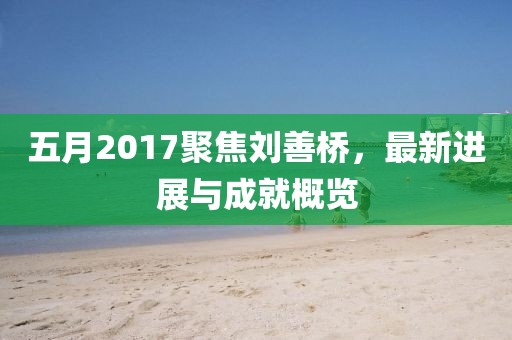 五月2017聚焦刘善桥，最新进展与成就概览