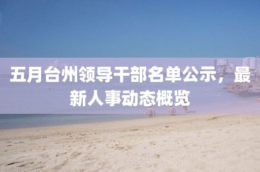 五月台州领导干部名单公示，最新人事动态概览