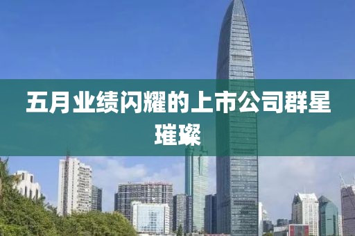 五月业绩闪耀的上市公司群星璀璨
