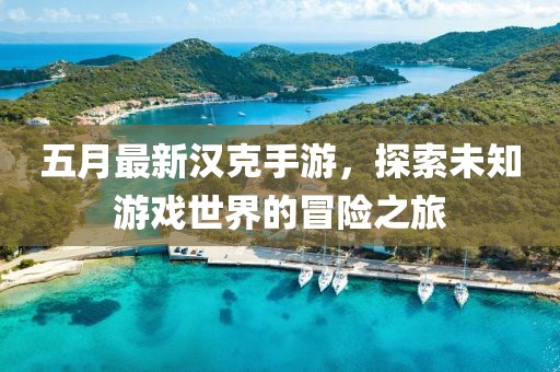 五月最新汉克手游，探索未知游戏世界的冒险之旅