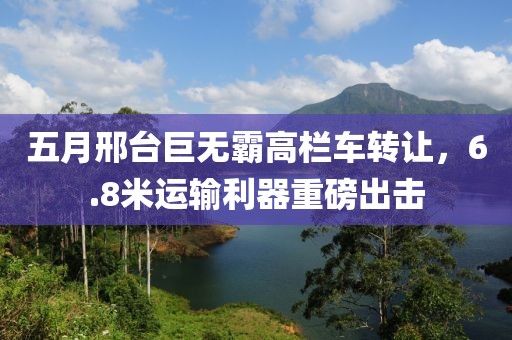 五月邢台巨无霸高栏车转让，6.8米运输利器重磅出击