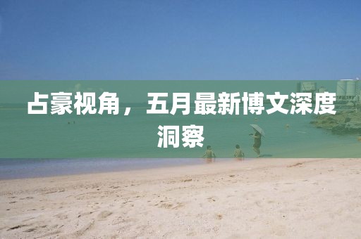 占豪视角，五月最新博文深度洞察