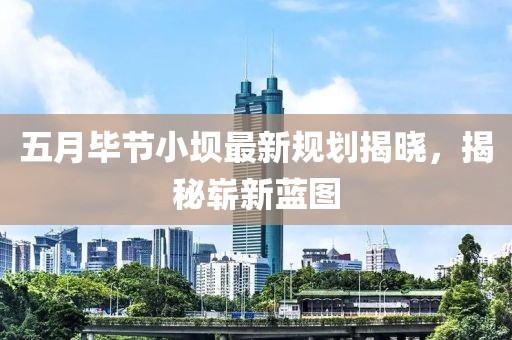五月毕节小坝最新规划揭晓，揭秘崭新蓝图