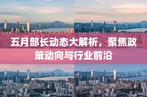 五月部长动态大解析，聚焦政策动向与行业前沿