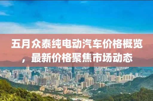 五月众泰纯电动汽车价格概览，最新价格聚焦市场动态