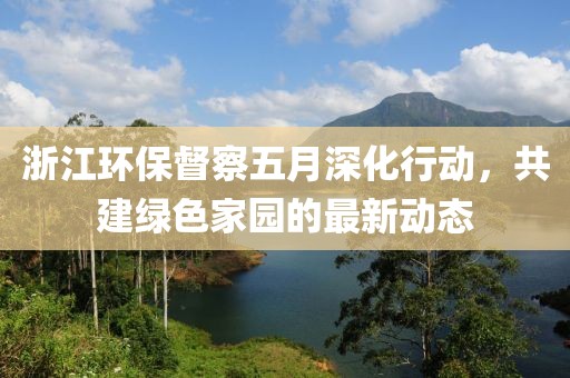 浙江环保督察五月深化行动，共建绿色家园的最新动态
